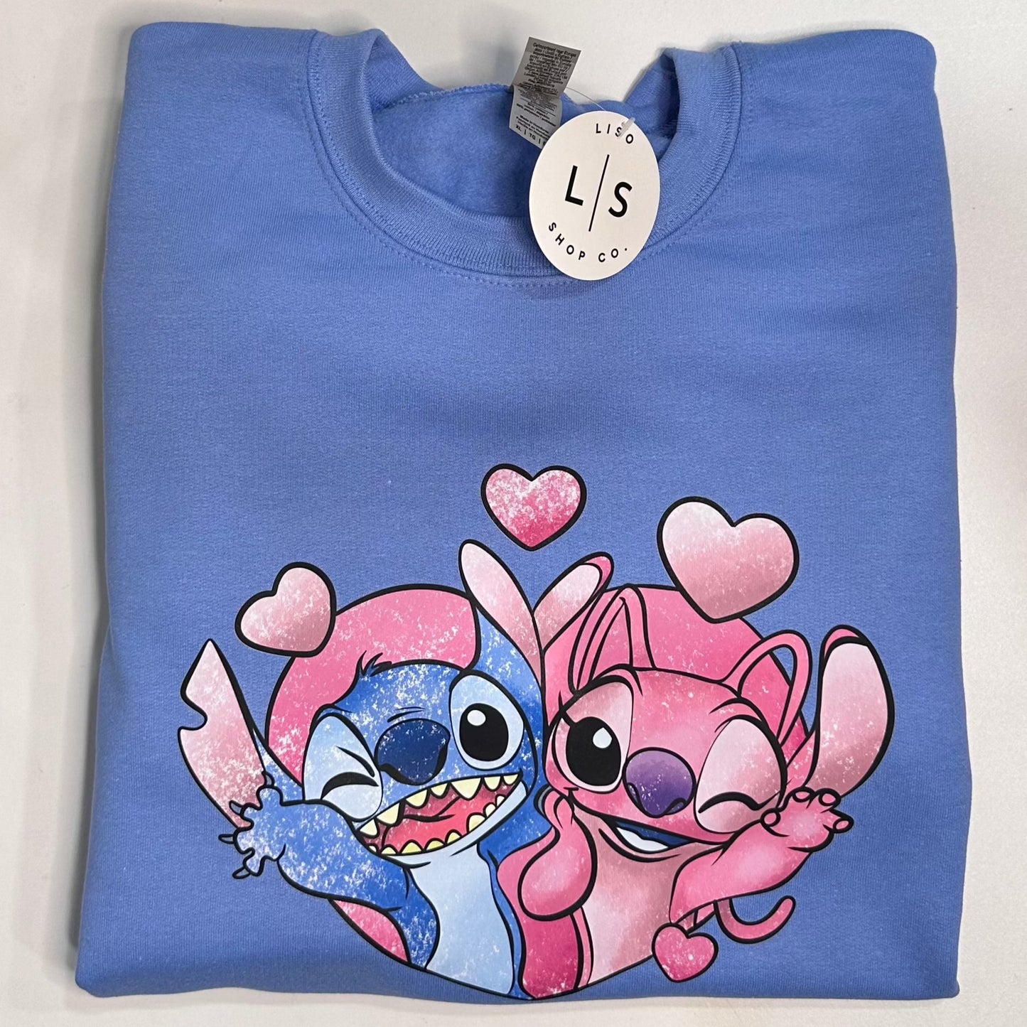 Stitch & Angel Heart Crewneck