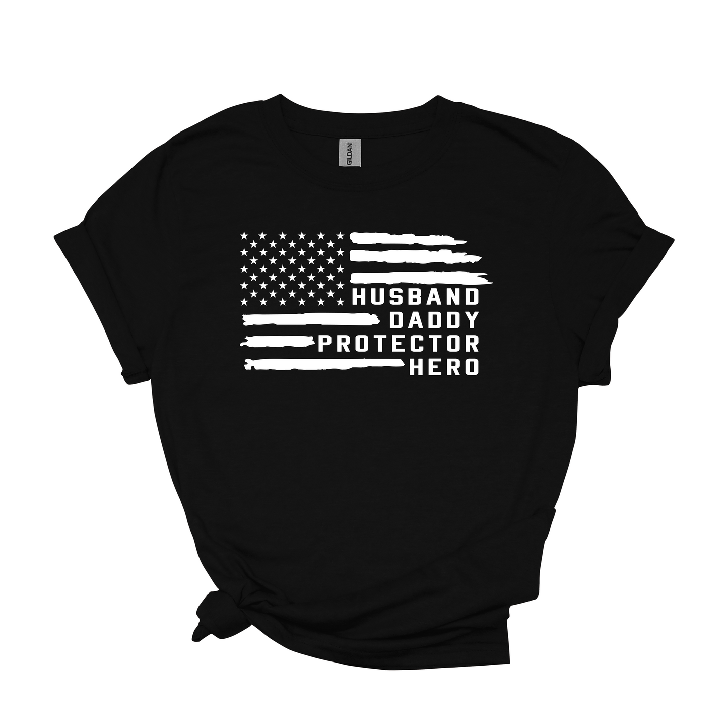 Husband.Daddy.Protector.Hero American Flag