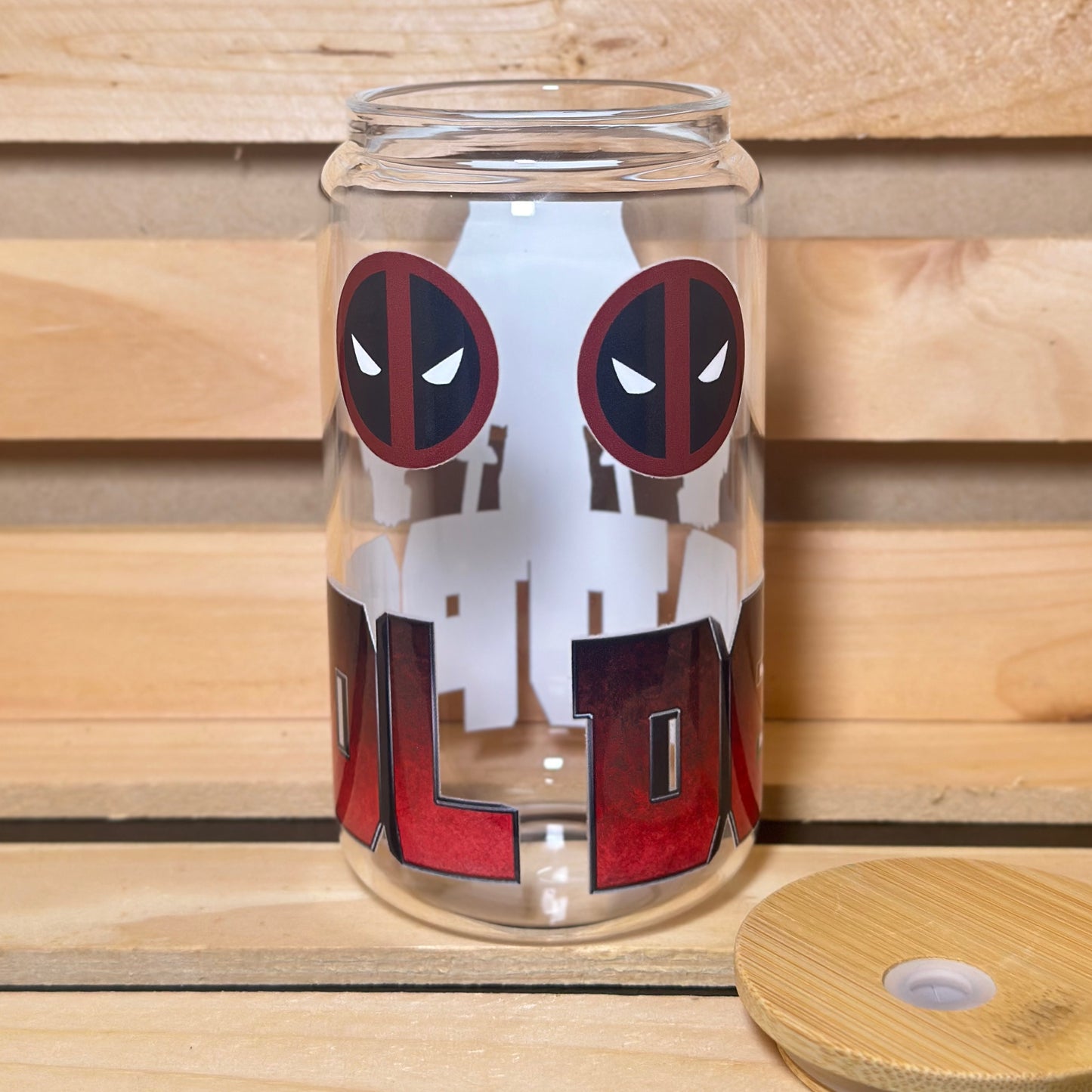 16oz Deadpool Glass Cup