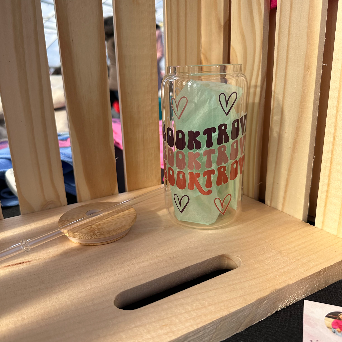 Booktrovert Glass Cup