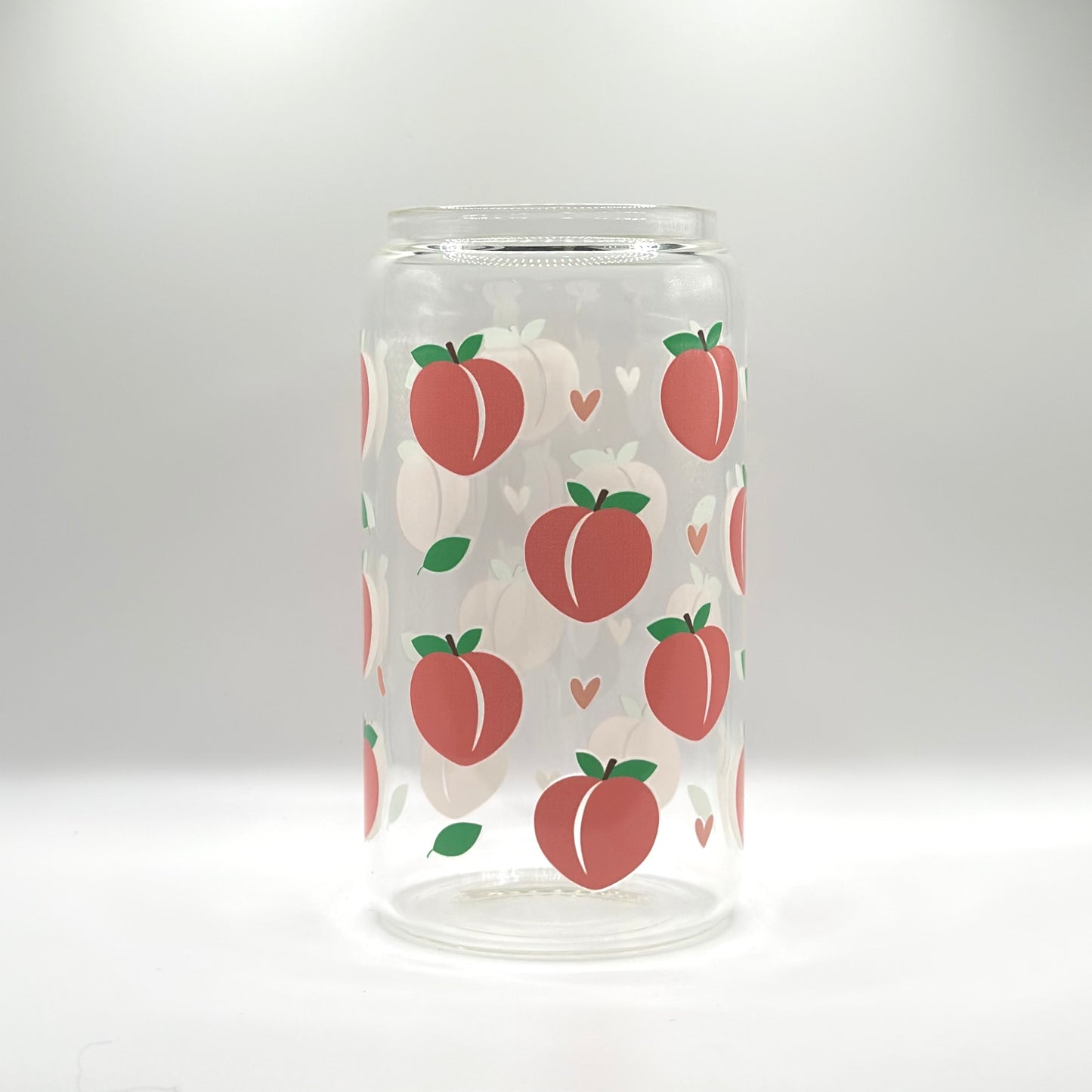 Peaches 16oz Glass Plastic Cup
