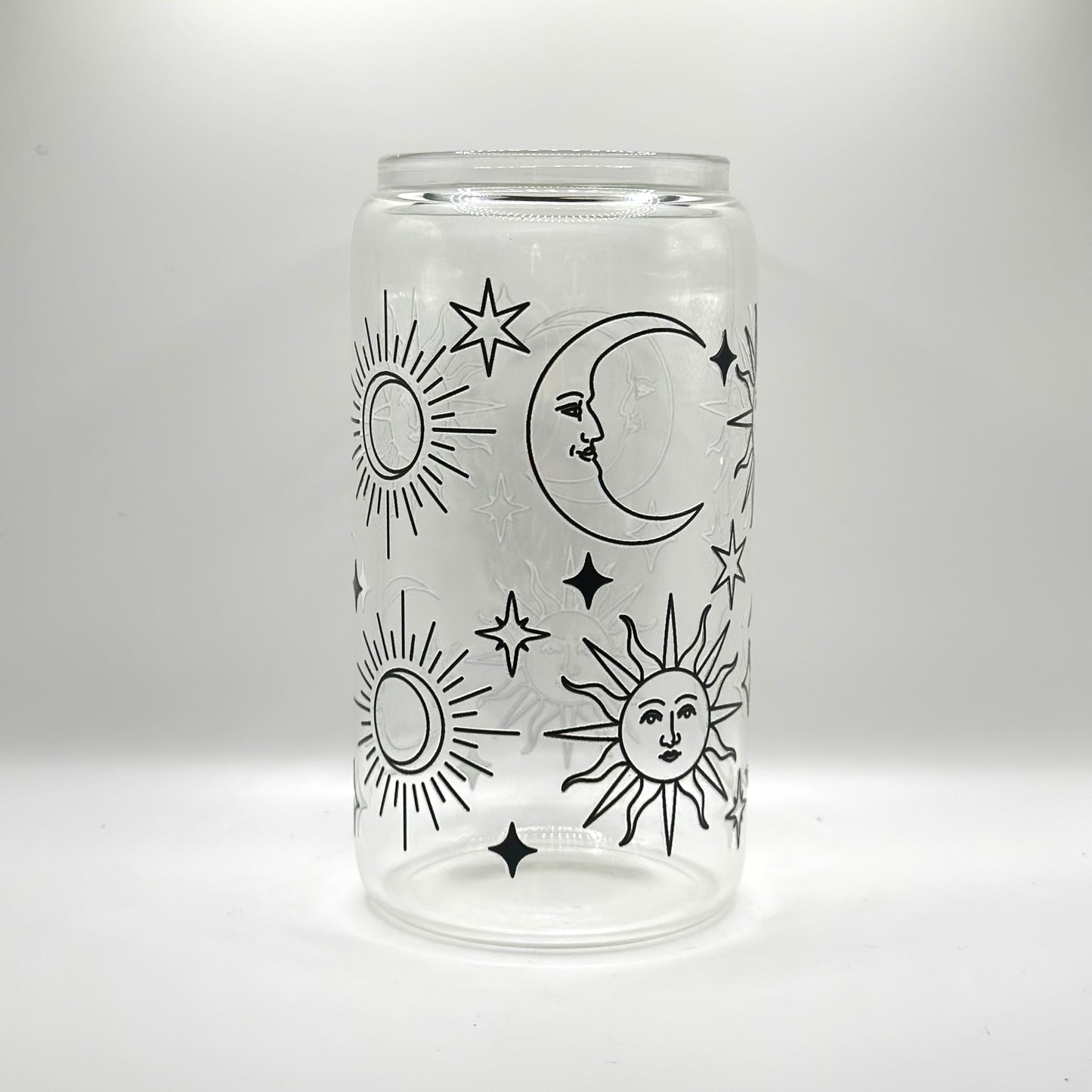 16 oz Moon and Star (Black)