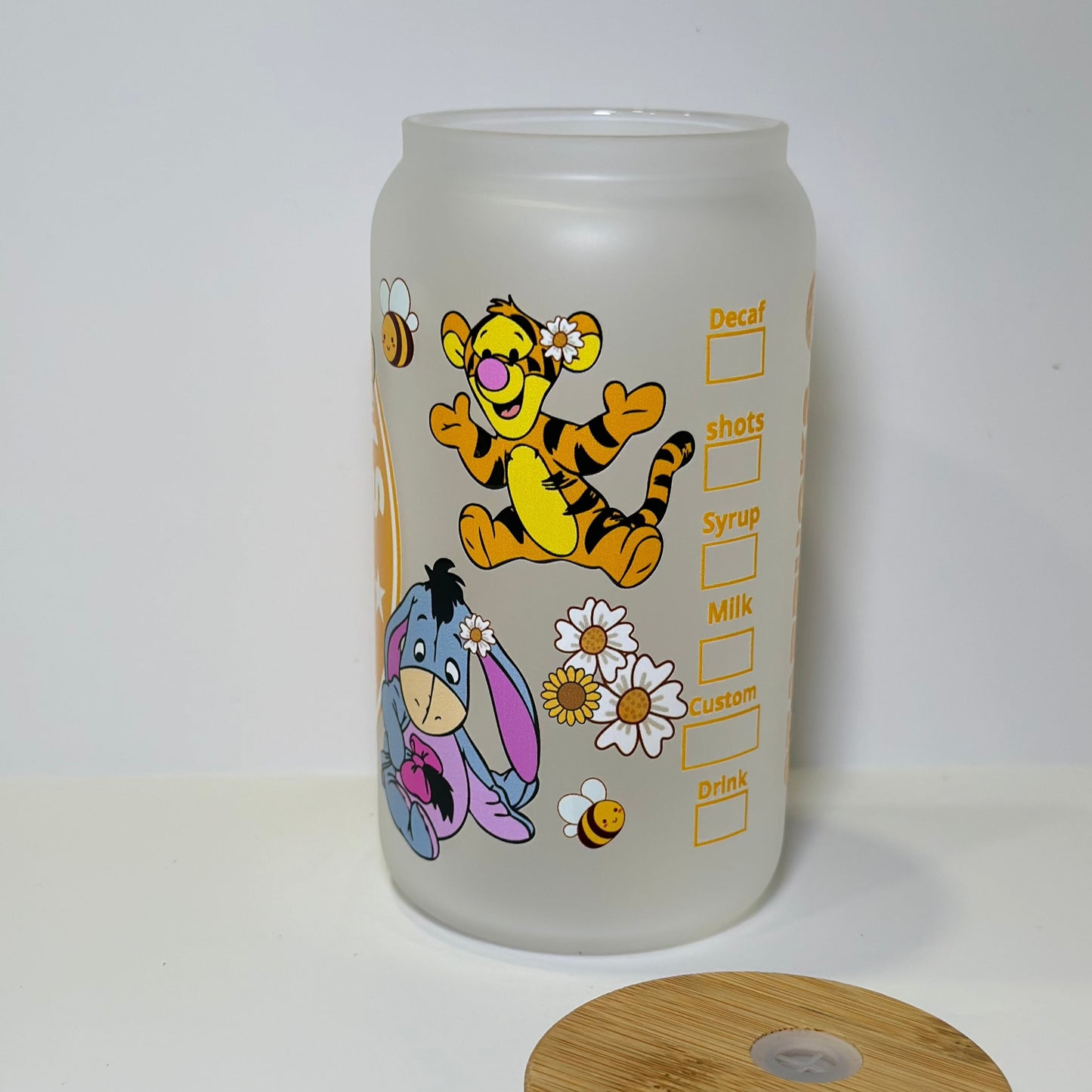 16oz Starbucks Baby Whinnie The Pooh Glass Cup