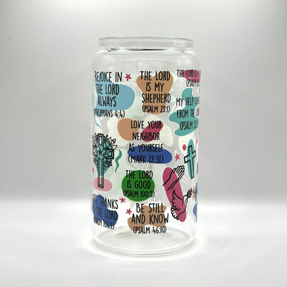My Daily Bible Affirmations Glass Cup