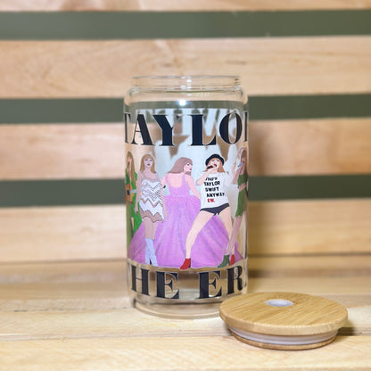 16oz Taylor Swift The Eras Tour (Taylor Figures) Glass Cup