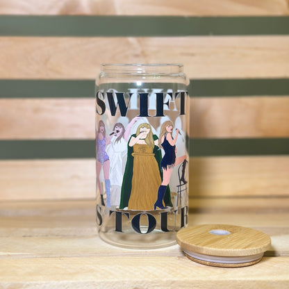 16oz Taylor Swift The Eras Tour (Taylor Figures) Glass Cup