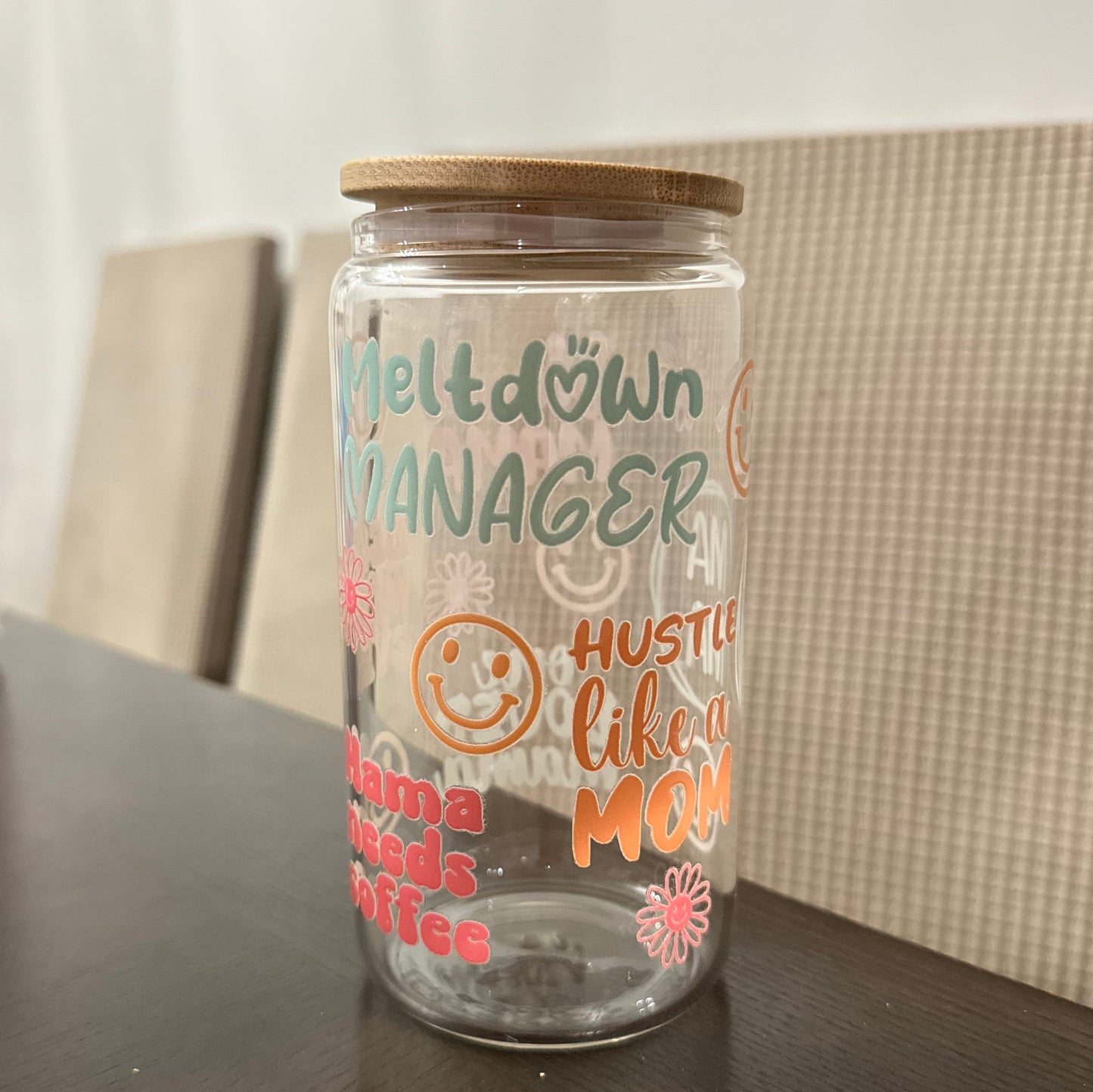 16oz Meltdown Manager Moms Glass Cup