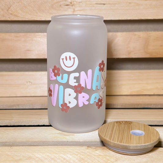 Buena Vibras Glass Cup