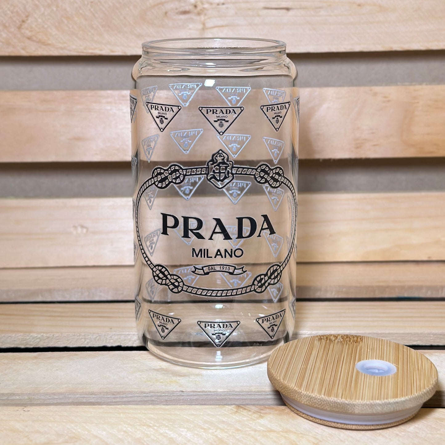 16oz Prada Glass Cup