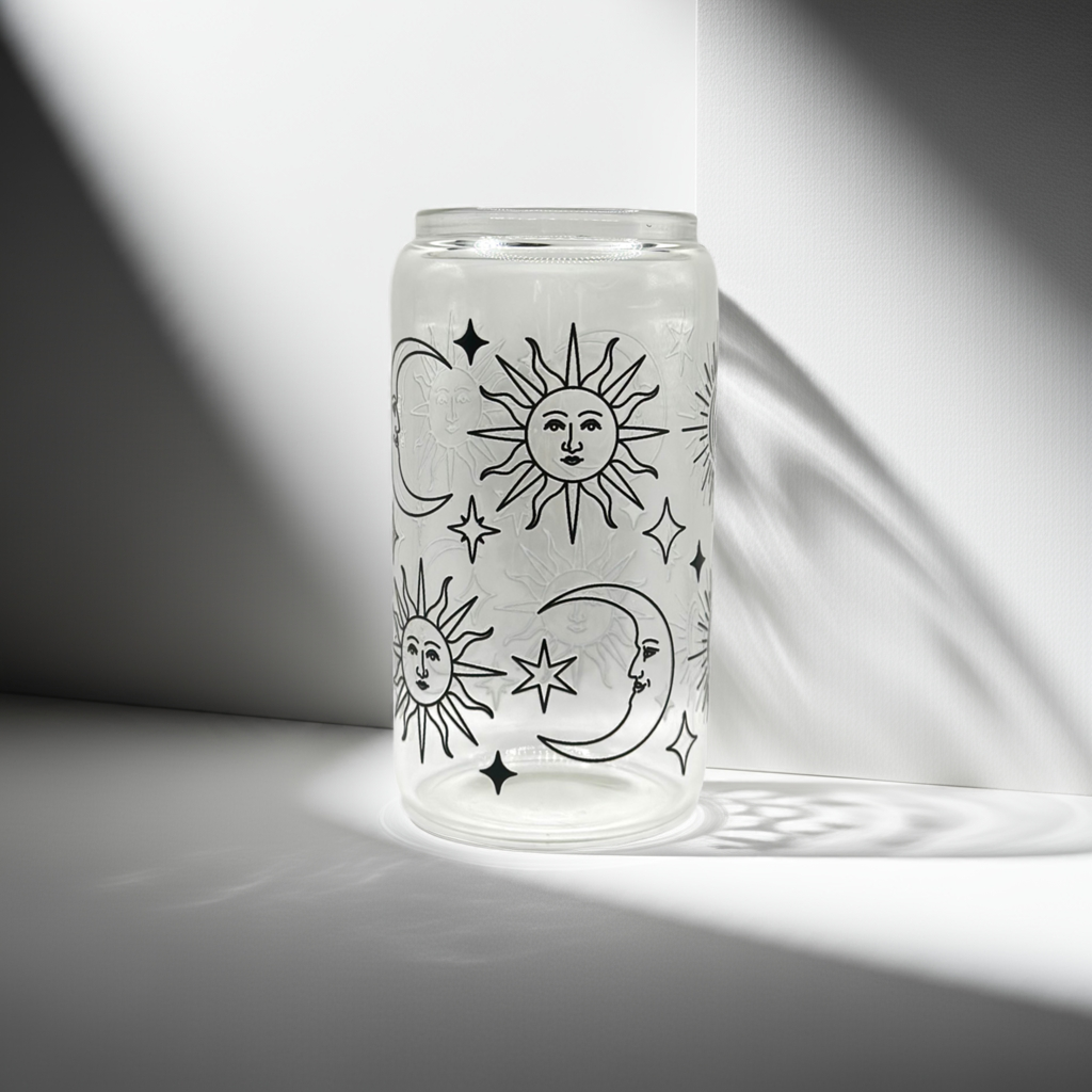 16 oz Moon and Star (Black)